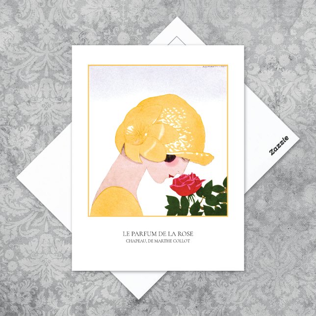 Parfum de la Rose Marty Art Deco Postcard (Creator Uploaded)
