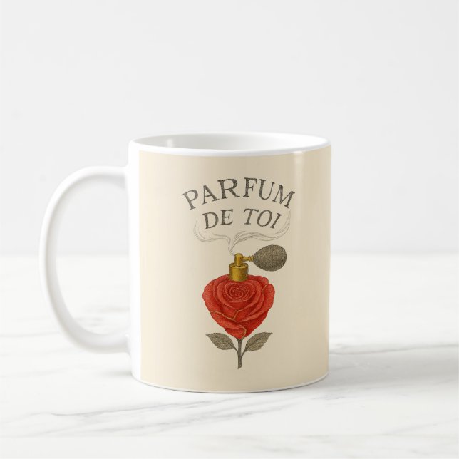 PARFUM DE TOI (Rose Perfume Art) Coffee Mug (Left)