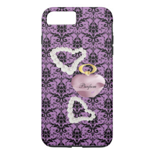 Parfum&Pearls Purple Damask iPhone7Plus Tough Case