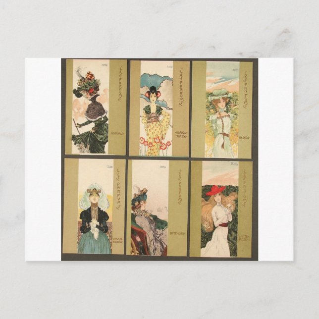 Parfums by Raphael Kirchner Postcard (Front)