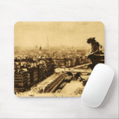 Pari Skyline with Notre Dame Gargoyle Mouse Pad | Zazzle