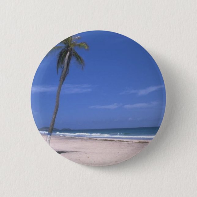 paridice at the beach pinback button (Front)