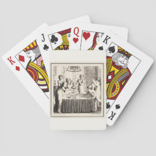 Paris 1790s Roulette Scene Love & Chance Poker Cards