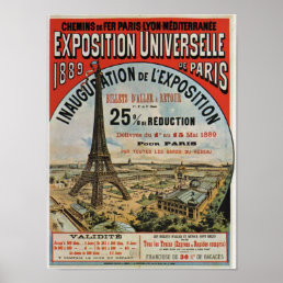 Paris 1889 – Expostion Universelle Weltausstellung Poster