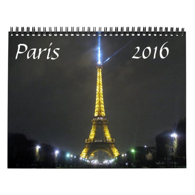 paris 2016 calendar (Cover)