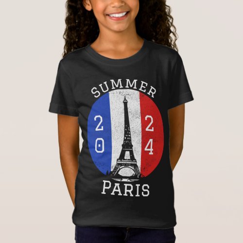 Paris 2024 JO France International Summer Sports T_Shirt