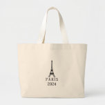 Paris 2024 Large Tote Bag at Zazzle