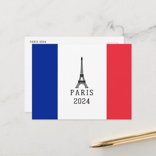 Paris 2024 postcard