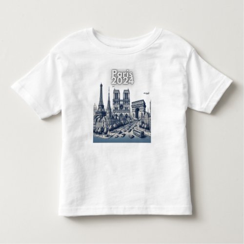 Paris 2024 soon toddler t_shirt