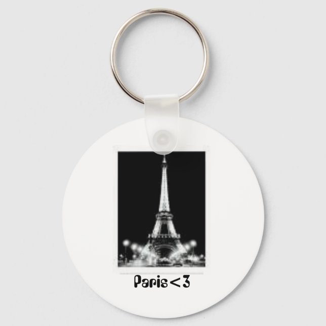 Paris<3 Keychain (Front)