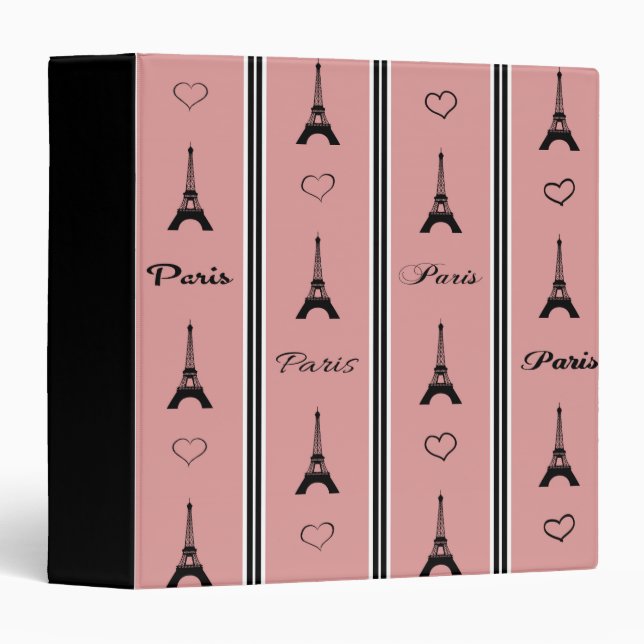 Paris 3 Ring Binder (Front/Spine)