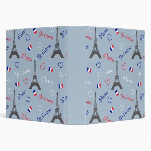 Paris 3 Ring Binder