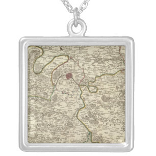 Paris 3 silver plated necklace