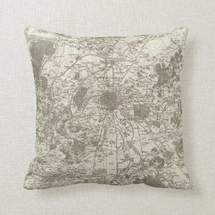 Paris 5 throw pillow