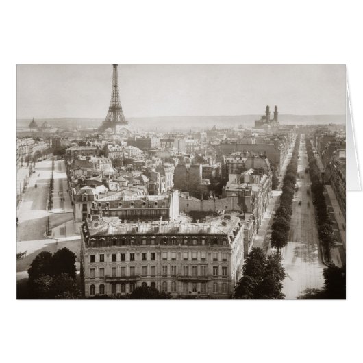 Paris: Aerial View, 1900 Cards (Front Horizontal)