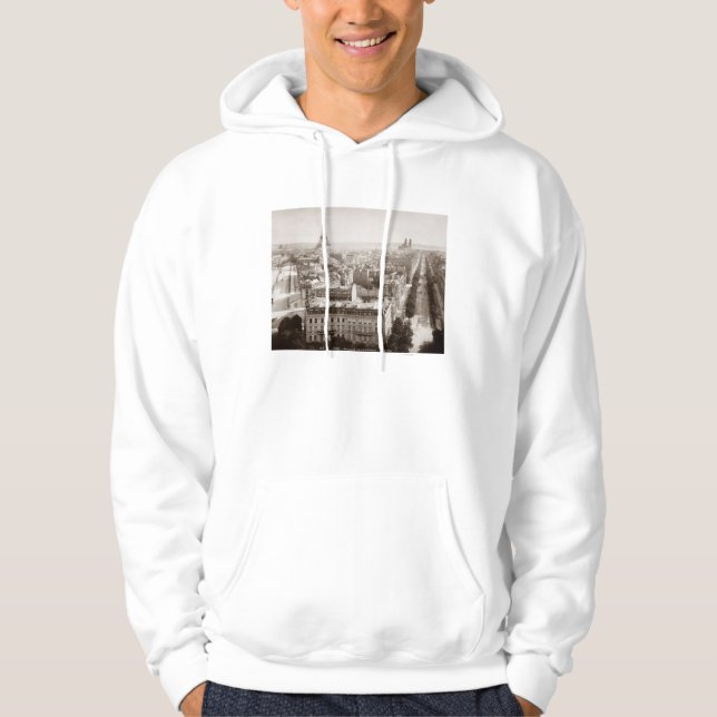 Paris: Aerial View, 1900 Hoodie (Front)