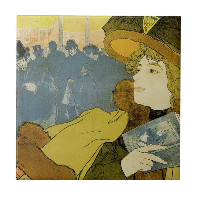 Paris-Almanach Ceramic Tile (Front)