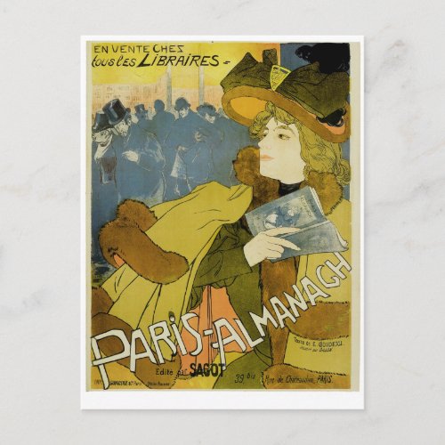 Paris_Almanach Postcard