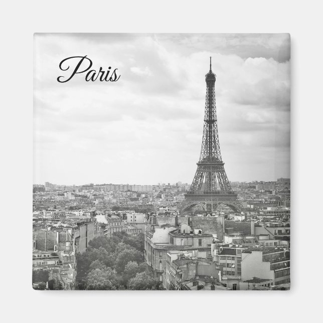 Paris and Eiffel Tower Magnet (Front)