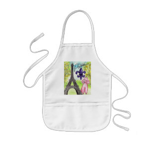 Paris and the Poodle Kids' Apron