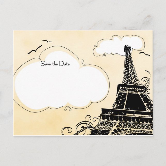 Paris Announcement Postcard (Front)