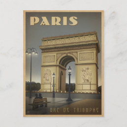 Paris - Arc De Triomphe Postcard