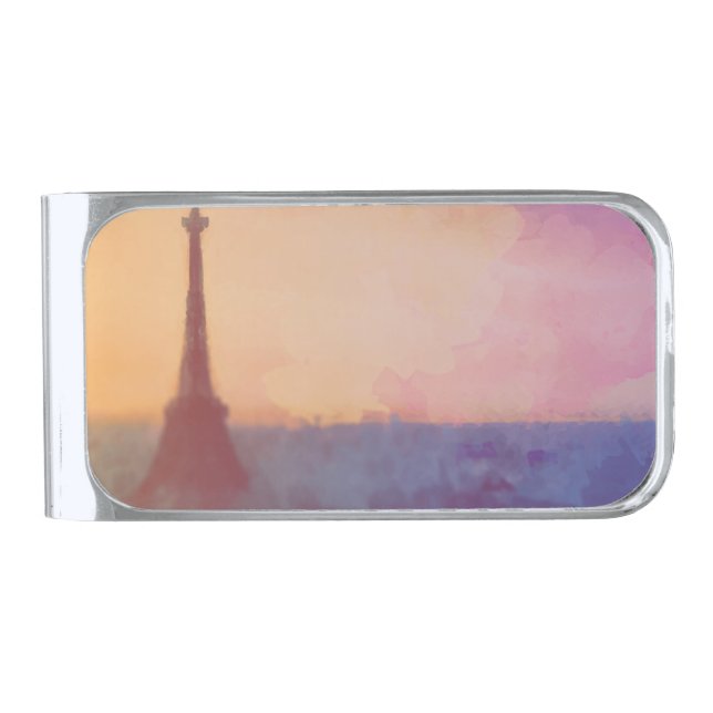 Paris Art Money Clip | Unique Gift for Paris Lover (Front)