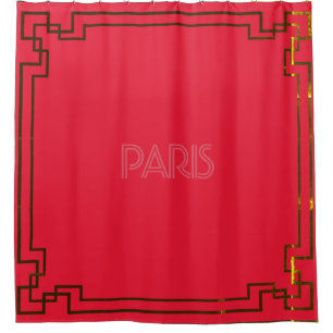 Paris Art Nouveau Art Deco Art Nouveau Shower Curtain