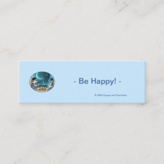 Paris at Night Horizontal Bookmarks (Bulk) - Happy Mini Business Card