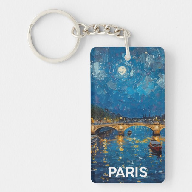 Paris at Night Keychain (Front)