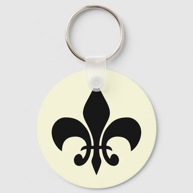 Paris at Night Off White Key Chain (Front)