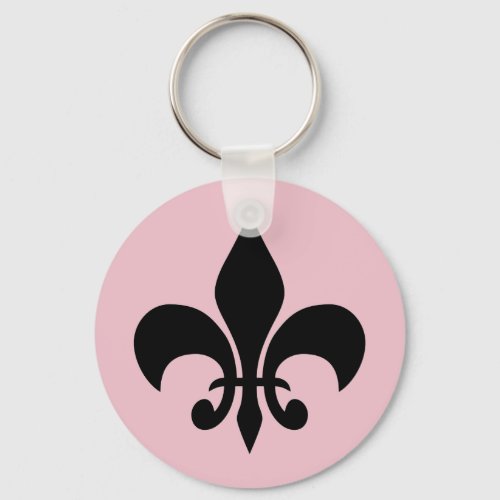 Paris at Night Pink Key Chain