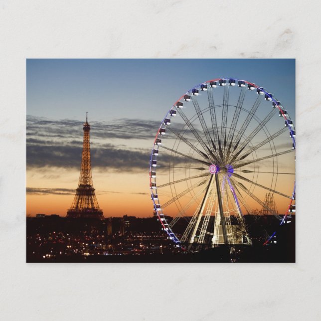 Paris at Night Postcard (Front)