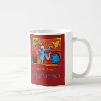 "Paris At Sunset" by Zermeno Coffee Mug
