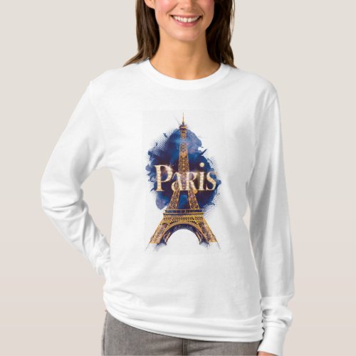 Paris at the Eiffel Tower T_Shirt