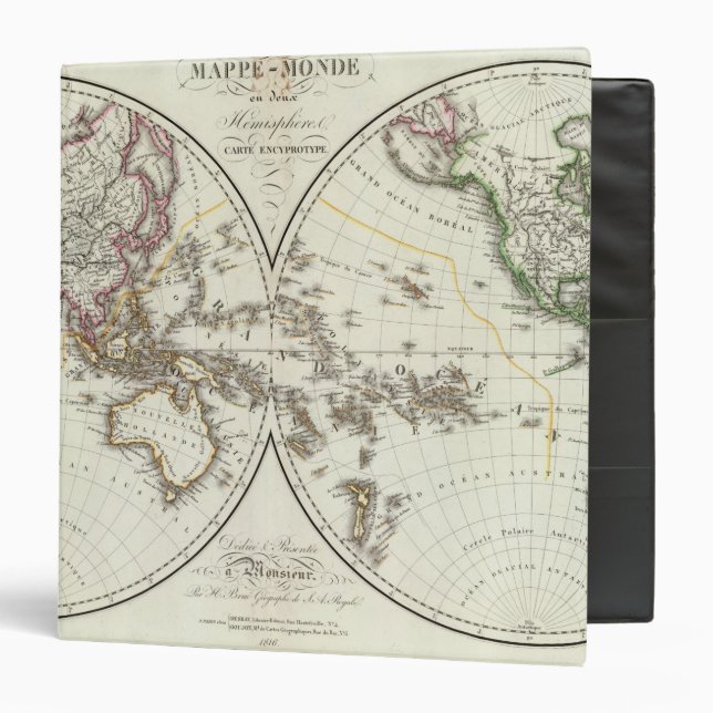 Paris Atlas Map 3 Ring Binder (Front/Inside)