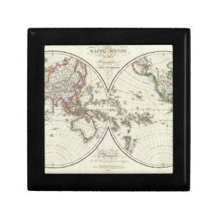 Paris Atlas Map Keepsake Box