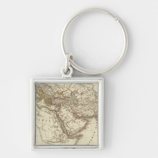 Paris atlas map keychain (Front)