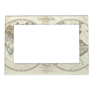 Paris Atlas Map Magnetic Frame