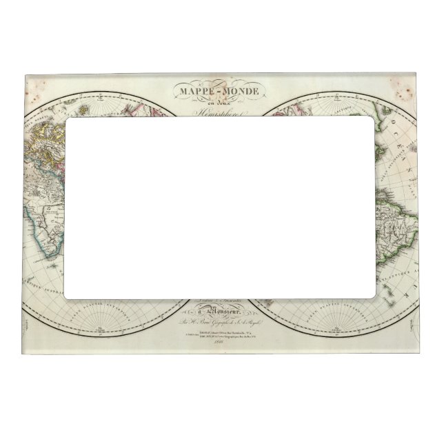 Paris Atlas Map Magnetic Frame (Front)