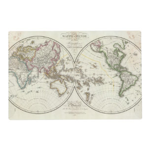 Paris Atlas Map Placemat