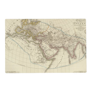 Paris atlas map placemat