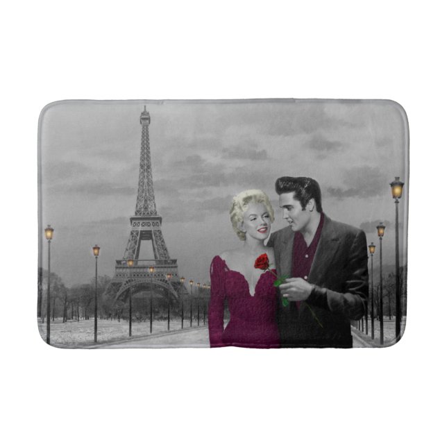 Paris B&W 2 Bathroom Mat (Front)