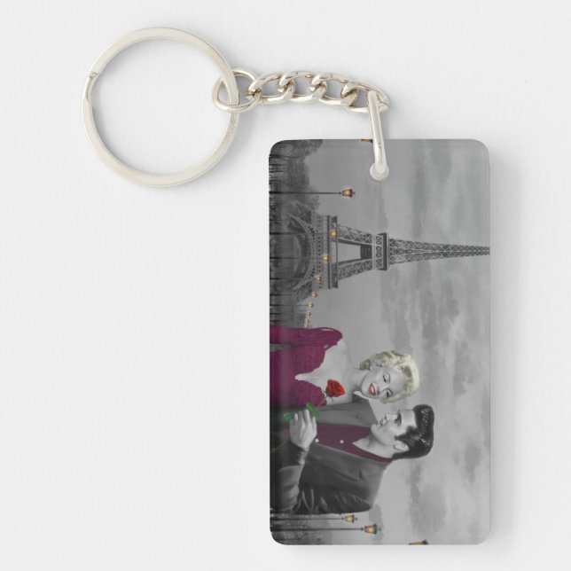 Paris B&W Keychain (Front)