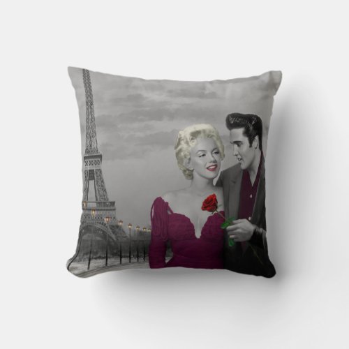 Paris BW Throw Pillow