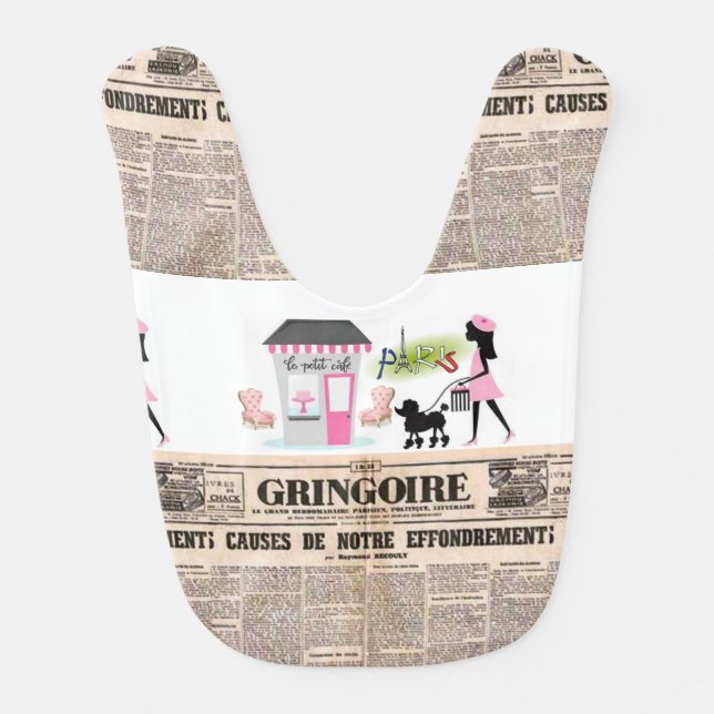 Paris Baby Bib (Front)