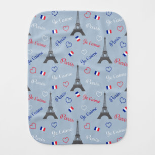 Paris Baby Burp Cloth