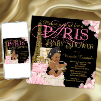 Paris Baby Girl Shower Invitations by The_Baby_Boutique at Zazzle