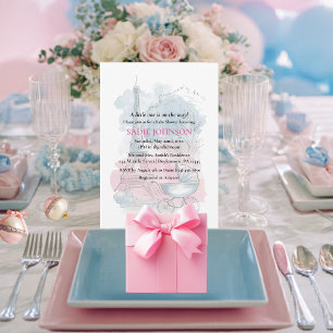 Paris Baby Shower Eiffel Tower Gender Neutral  Invitation