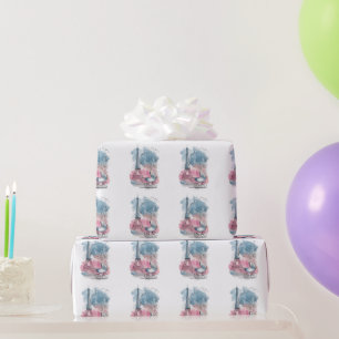 Paris Baby Shower Eiffel Tower Gender Neutral Wrapping Paper